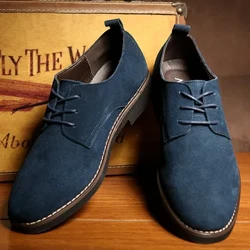 Izicathulo zamadoda kanye nosayizi 38-48 Izicathulo ze-Oxford zamadoda I-PU suede spring kanye ne-autumn izicathulo zesikhumba zamadoda ezijwayelekile izicathulo zamadoda ezisemthethweni
