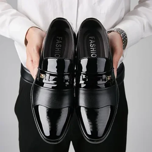 Sepatu Kulit Pria Mewah kanggo Pernikahan Formal Oxfords Bisnis Kasual Sepatu Kerja Kantor kanggo Pria Klasik Pria Sepatu Runcing