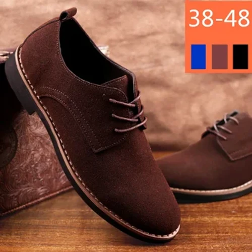 Chaussure Homme daim cuir hommes chaussures Oxford décontracté classique baskets chaussures confortables robe grande taille appartements