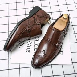 Luxuzko Gizonezko Oxford Oinetakoak Estanpatuak Estilo klasikoa Moda Soinekoak Soinekoak Larruzko oinetakoak berdea Beltza Parpailak punta zorrotzeko Oinetako formalak Gizonezkoak