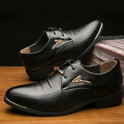 Izicathulo ze-Luxury Mens Isikhumba Ezisezingeni eliphezulu Izicathulo Zabesilisa Ezikhomba I-Oxford Wedding Leather Men Izicathulo Izicathulo 2024 Gentleman Office Man Shoe