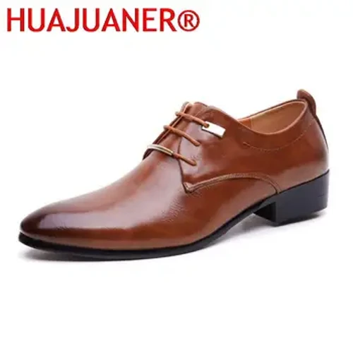 Da Thanh Lịch Nam Ý Form Đầm Suông Nam Giày Cao Cấp Thương Hiệu Thời Trang Mộc Mạch Trà Làm Việc Văn Phòng Giày Oxford Dành Cho Người Đàn Ông