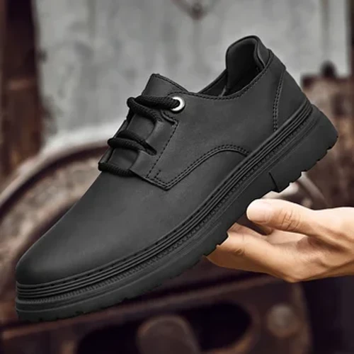 Mærke britisk stil Mænd Casual Læder Oxford Sko Luksus Flade Designer Business Sko Behagelige Mænd Antiskrid Walking Køresko