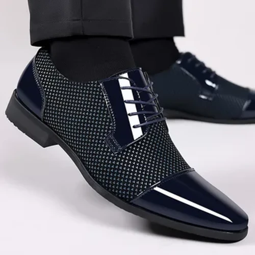 I-Retro Men Classic Dress Shoes Oxfords Patent Izicathulo Zesikhumba Zamadoda Ileyisi Esicathulweni Somphakathi Izicathulo Ezimnyama Zesikhumba Zomshado Amadoda Iphathi Izicathulo