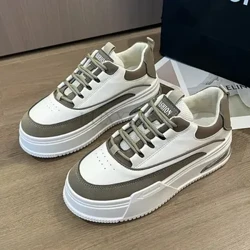 Tăng Cao Bò Da Thật Chính Hãng Da Thu Xuân Đông Sang Trọng WarmWedge Ẩn Gót Giày Chun Mới Giày Nữ
