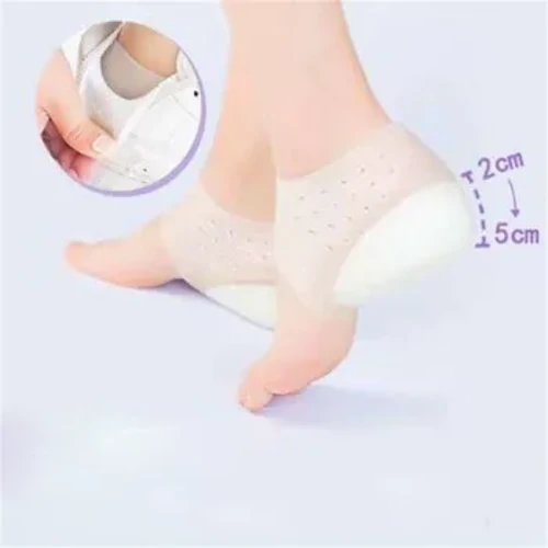 Codi Uchder Anweledig Unisex Cynnydd Mewnwadnau Silicôn Elastig Heel Pad Amddiffyn Traed Dynion Merched Heel Cushion Cudd Insole