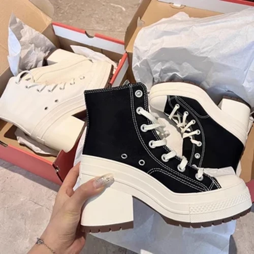 Platforme pentru femei Pantofi de pantofi pantofi personalizați tocuri luxry skateboard dantelă casual casual adidași în aer liber, plus dimensiune 36-42