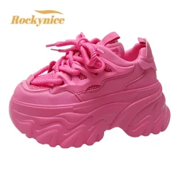 Ardán na mBan Bróga mogalra Breathable Corr 2023 Sneakers Snámhacha Samhraidh Nua 8.5CM dingeacha i bhfolach Bean Bróga Fóillíochta Hollow