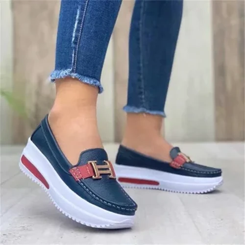 Frühjahr 2024, neue Damen-Einzelschuhe, bequem, hochwertig, atmungsaktiv, Keilabsatz, vulkanisiert, flache Schuhe