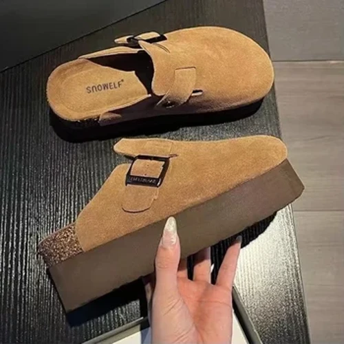 Viatu vya Nyumbu Wanawake Slippers Mitindo ya Summer Beach Sandals Fashion 2024 Mavazi Mpya ya Slaidi za Kutembea