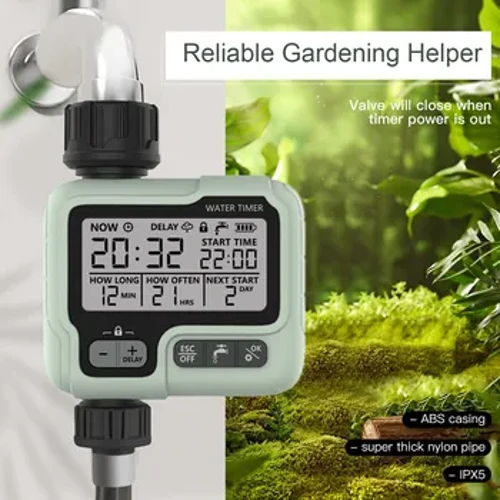 I-HCT-322 I-Automatic Water Timer Garden Digital Irrigation Machine yokuchela Isifafazi Esihlakaniphile Esisetshenziswa Ngaphandle Ukonga Amanzi Nesikhathi