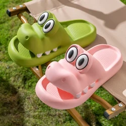 Imfashini Yasehlobo I-Dinosaur Izicathulo Zasekhaya Zabesifazane Zabesifazane Izilayidi Ezithokomele I-Lithe Soft Seabeach Sandals Slippers Indoor Flip Flops