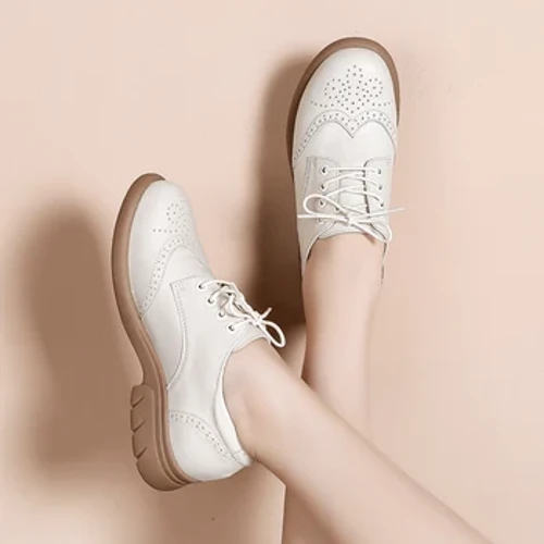 Bullock – chaussures en cuir souple et confortables pour femmes, chaussures rétro à sangle Rom, tête ronde, marron, grande taille, mocassins d'hiver authentiques 41