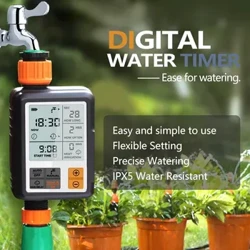 Sistem automat de cronometru electronic digital pentru apa pentru irigare a gradinii Controler pentru temporizator de udare Priza UE, priza SUA