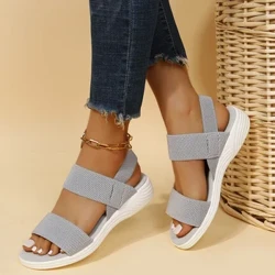 Sandals Faisean Samhraidh na mBan 2023 Mogalra Ócáideach Béil Éisc Sandals Spóirt Méid Móra Eitilte Bróga Maol Uigí Sandalias Mujer