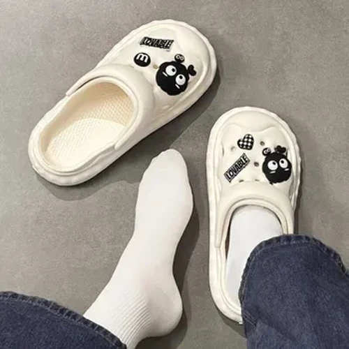 I-Summer Anti-slip Beach Slippers Abesifazane Bangaphandle Izingubo Ezinhle Eziminyene Ngezansi Isitayela Sasehlobo se-Pvc Material Usayizi Omncane Bonke Osayizi