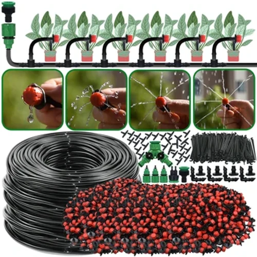 KESLA Garden 1/4'' csepegtető öntözőkészlet automatikus öntözőrendszer fúvókák termőföld Bonsai növény virágos zöldség üvegházhoz