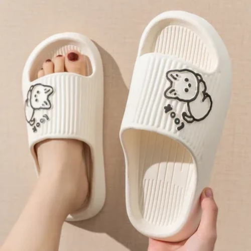 Dép Mùa Hè Phòng Tắm Nền Tảng Chống Trơn Trượt Nhà Gấu Hoạt Hình Dép Đi Biển Nữ Dép Xăng Đan Trượt Trong Nhà Ngoài Trời 2023