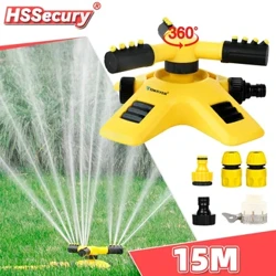360 Grad automatisch rotierende Gartenrasensprinkler Hof Garten Große Flächenabdeckung Wassersprinkler Bewässerungswassersprüher