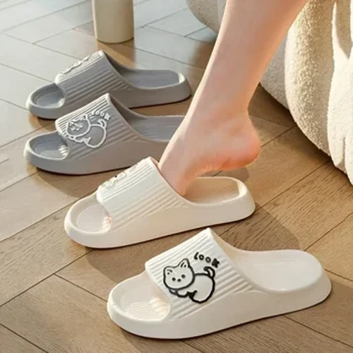 Ama-Women Soft Sole House Slippers 2023 Summer Beach Thick Platform Slipper Sandals Abesifazane base-Korean Eva Slippers Couple Home Flip Flop