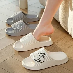 Kvinder Soft Sole Hustøfler 2023 Sommer Strand Tyk Platform Hjemmesko Sandaler Kvinder Koreanske Eva Hjemmesko Par Hjem Flip Flop