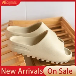2024 Bróigíní Samhraidh Fir Mná Eva Soft Bottom Taobh istigh Baile Sleamhnáin Sandals Bróga Solas Trá Bróigíní Fireann Smeach Flops Méid Mór