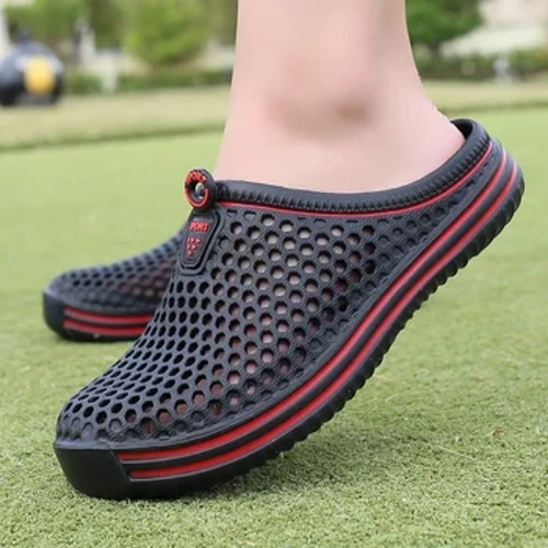 YRZL Miesten kengät Rantatossut Unisex Hollow Out Casual Naisten Rantasandaalit Varvastossut Kengät Liukumattomat koot 36-45 Miesten tossut