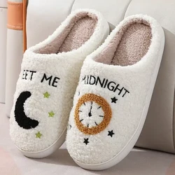 Oedolion Gaeaf Sliperi Cynnes Dynion Merched Cartref Lloriau Flip Flops Non-Slip Plush Sleidiau Gwlân Dan Do Ystafell Wely Felfed Esgidiau Gwadn Meddal