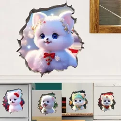 Bức tường sáng tạo nhãn dán Pomeranian PET Dog Bộ ngủ Phòng ngủ Phim hoạt hình Trang trí nhà phòng khách Sticker tự dính không thấm nước