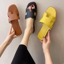 Éadaí Lasmuigh Samhraidh na mBan Nua Ilghnéitheach Bróigíní Maol Bun Turasóireachta Turasóireachta Trá Sandals Saoire Faisean Clasaiceach Sleamhnáin Leathar Lasmuigh