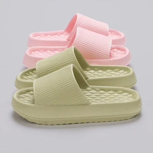 Bróigíní Scamall Bun Tiubh Mná Samhradh 2024 Ardán Aonair Bog Éadrom Sleamhnáin Bróga Trá Neamh-duillín Ócáideacha Bean Sandals