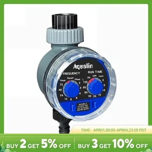 Taman mbanyoni Timer Ball Valve / Solenoid Valve Irigasi Controller Ngarep Taman Otomatis mbanyoni Elektronik Valve