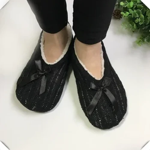 Dép Đi Trong Nhà Nữ Mùa Đông Phòng Sang Trọng Ấm Dày Lông Thú Giả Không Trượt Nơ Kẹp Ngộ nghĩnh Trong Nhà Lông Tơ Tầng Nhà Giày nữ