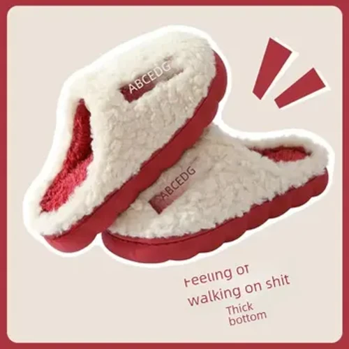 Pantoufles en coton à usage domestique, automne/hiver, chaussures d'intérieur pour femmes et couples, chaussures d'hiver pour hommes, directe d'usine