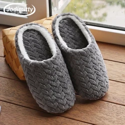 Fir Mná Bróigíní Te Geimhridh Lovers Plush Baile Slipéir Lánúin Bróga Frith-duillín Dhíon Urlár Tí Slipéir Balbh Bun