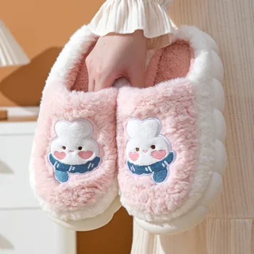 2023 Abesifazane Abasha Basekhaya Ama-Slippers Idizayini Enhle Yekhathuni I-Fluffy Soft Yasekhaya Amaslayidi Izicathulo Zasekhaya Zasebusika Ezishadile Ezifudumele Eziningi Eziwugqinsi Eziwugqinsi Sli