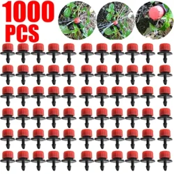 1000-100PCS Irrigation Drippers Sprinklers Ρυθμιζόμενος σταγονόμετρο νερού Head Sprinkler Flow Head Σύστημα άρδευσης κήπου
