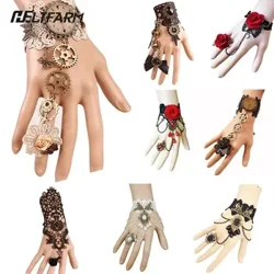 Lámhainní Vintage Steampunk na mBan Wrist Cuff Gear Cailíní Accessories Jewelry Bráisléid Victeoiriacha Éadaí Lása Lása