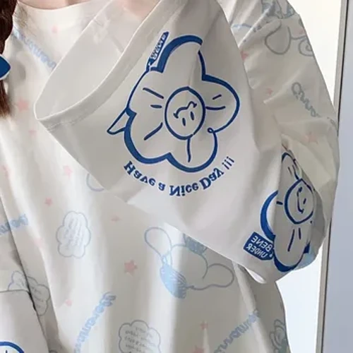 Manchons de Protection solaire pour femmes, manches de bras amples, dessin animé Kawaii, JK Lolita Cos, vêtements à main en soie glacée pour filles mignonnes, gants de Protection solaire pour femmes