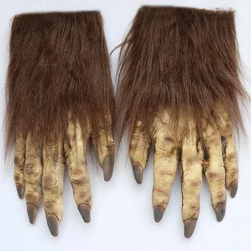 Halloween Wolf Rokavice Werewolf Kostum Halloween Nohti Adult Monster Hands Paws Claw za Rekviziti Cosplay Party Velikonočni