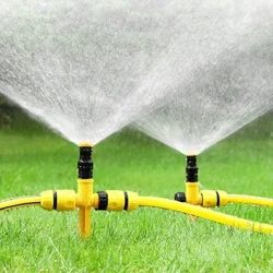 360 graders automatiske sprinklere justerbare spray dyser for hageplenen roterende vannsystem jordbruk vanningsverktøy