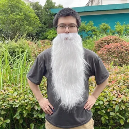 Big Beard Fake Beard Personality Party Pidennetty parta Viikset Holiday Party Parta Pue Rekvisiitta Simuloitu