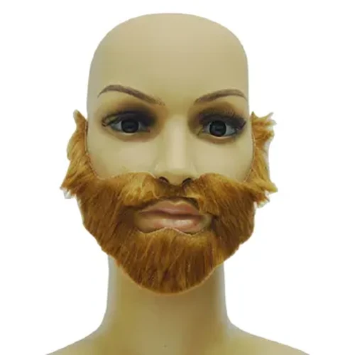 Đầm Giả Râu Trang Điểm Dép Nỉ Râu Giả Râu Trang Phục Thực Tế Halloween Râu Giả Ria Mép Cosplay Đầm Nâu