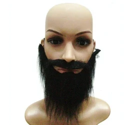 Barfau Ffug Gwisgoedd Barf Hen Ddyn Mwstas Gwisgoedd Calan Gaeaf Doniol Barf Gwallt Wyneb Ategolion Ar Gyfer Parti Cosplay