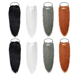 8 Chiếc Halloween Giả Râu 55*22 Cm Ngộ nghĩnh Ria Mép Râu Cho Trang Phục Hóa Trang Phụ Kiện Đảng Thực Tế Giả sợi Lông