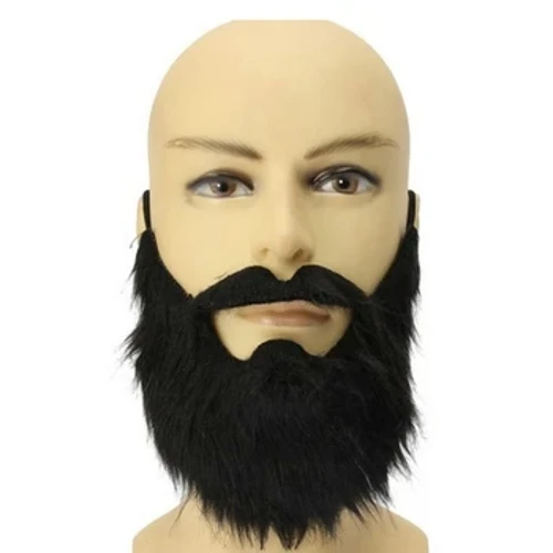 Barf Ffug Gwisgoedd Barf Hen Ddyn Mwstas Gwisgoedd Calan Gaeaf Doniol Barf Gwallt Wyneb Ategolion ar gyfer Parti Cosplay