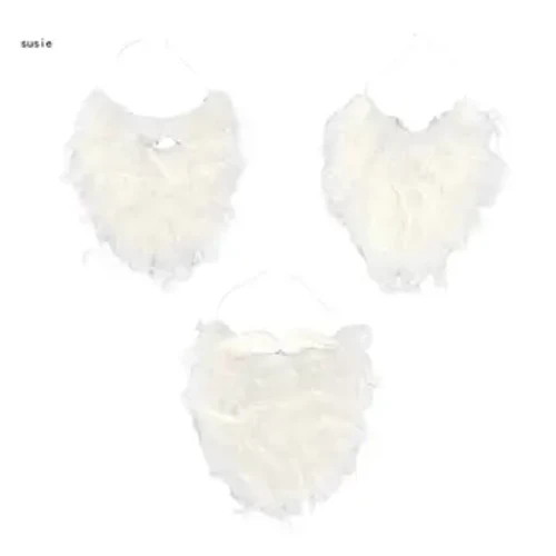 X7YA Halloween Fake Beard Rolig Fake Mustasch Hårförklädnad Accessoarer Tomtemustasch ,Cosplay Tillbehör