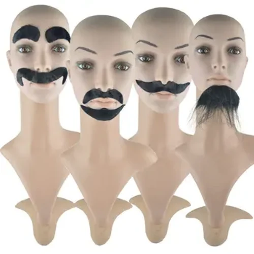 Dandanan Ball Props Holiday Party Dressing Dummy Jenggot Imitasi Jenggot Octagonal Jenggot