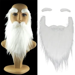 Barbas falsas bigodes halloween barba engraçado falso traje prop festa cosplays faciais suprimentos com corda ajustável