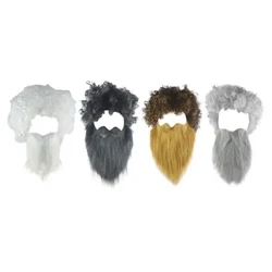 Féasóg agus Gruaige Éadaí Gruaige Aghaidhe Feasóg Féasóg Féasóg Gúna Fásta Mustache féasóg Bréagach do Charnabhal Oíche Shamhna na Nollag